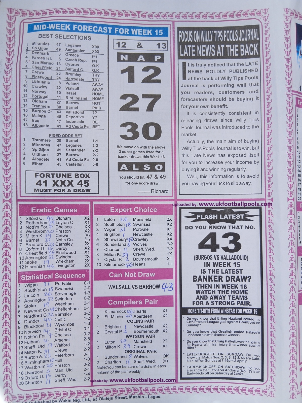 week-16-sporting-informant-2025-