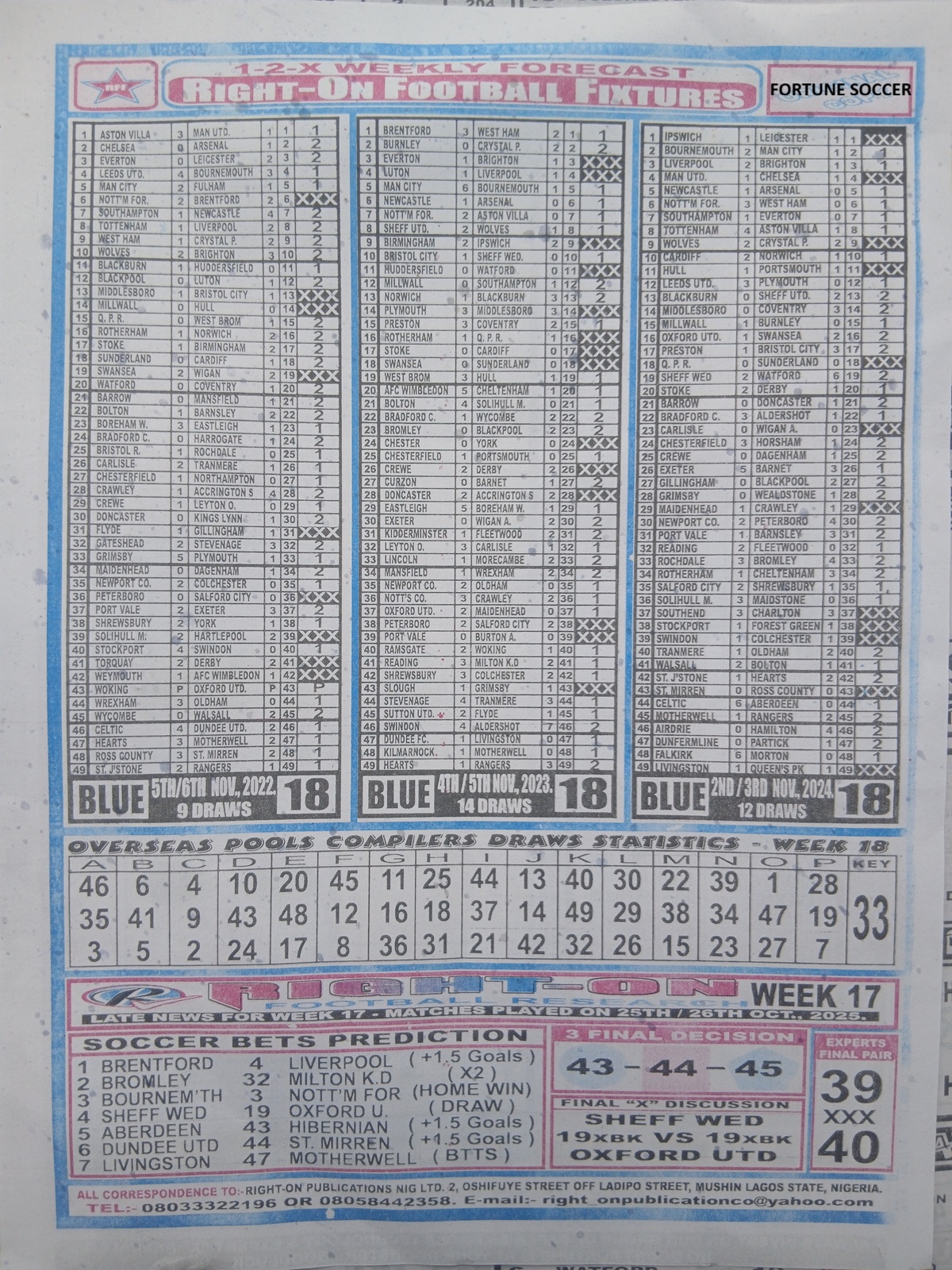 week-18-right-on-fixtures-2025-