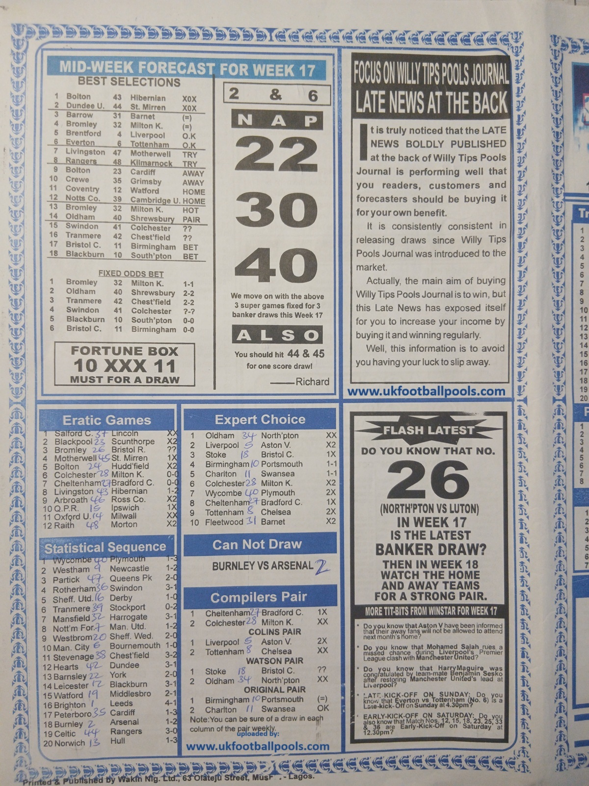 week-18-sporting-informant-2025-