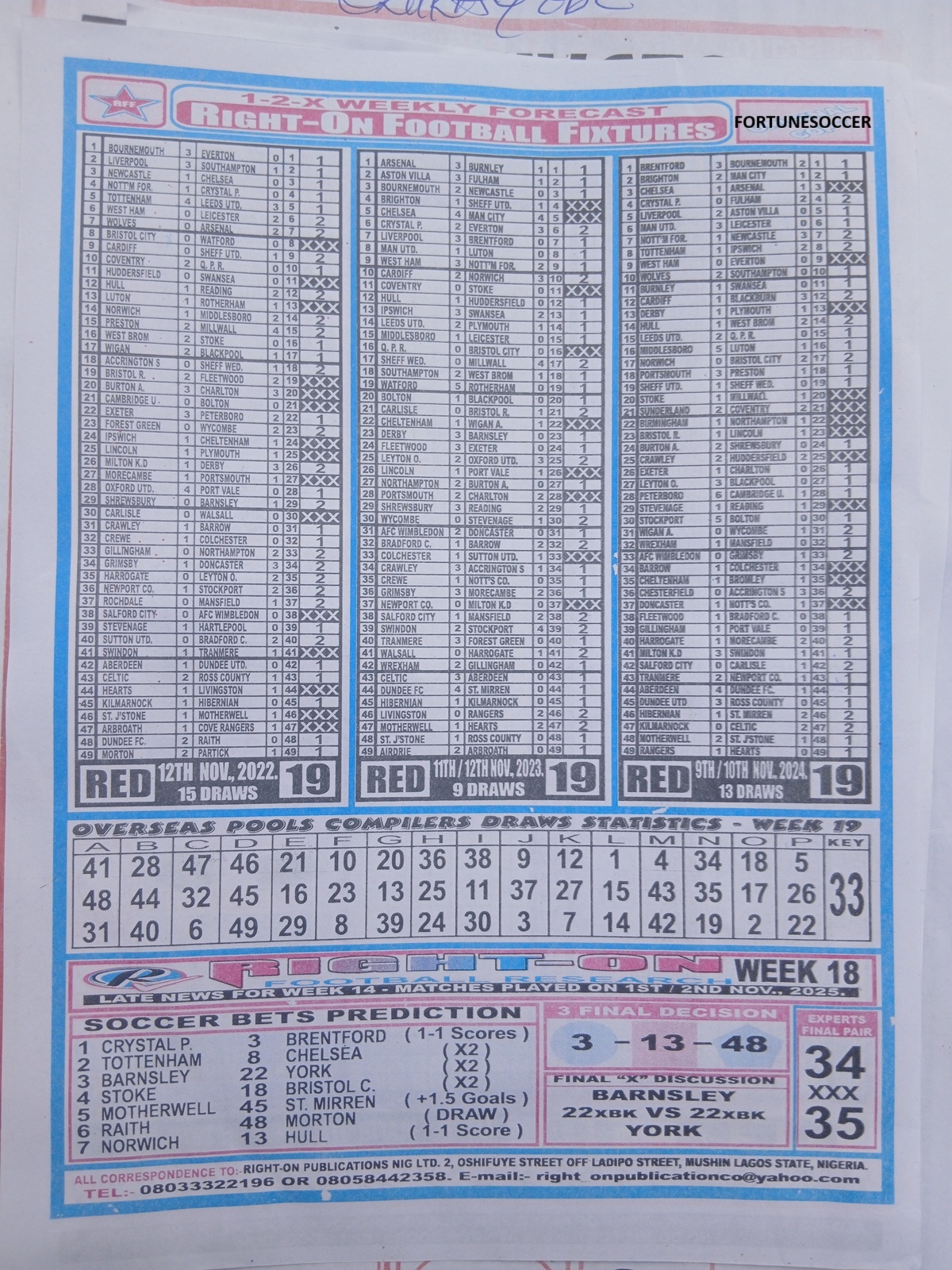 week-19-right-on-fixtures-2025-
