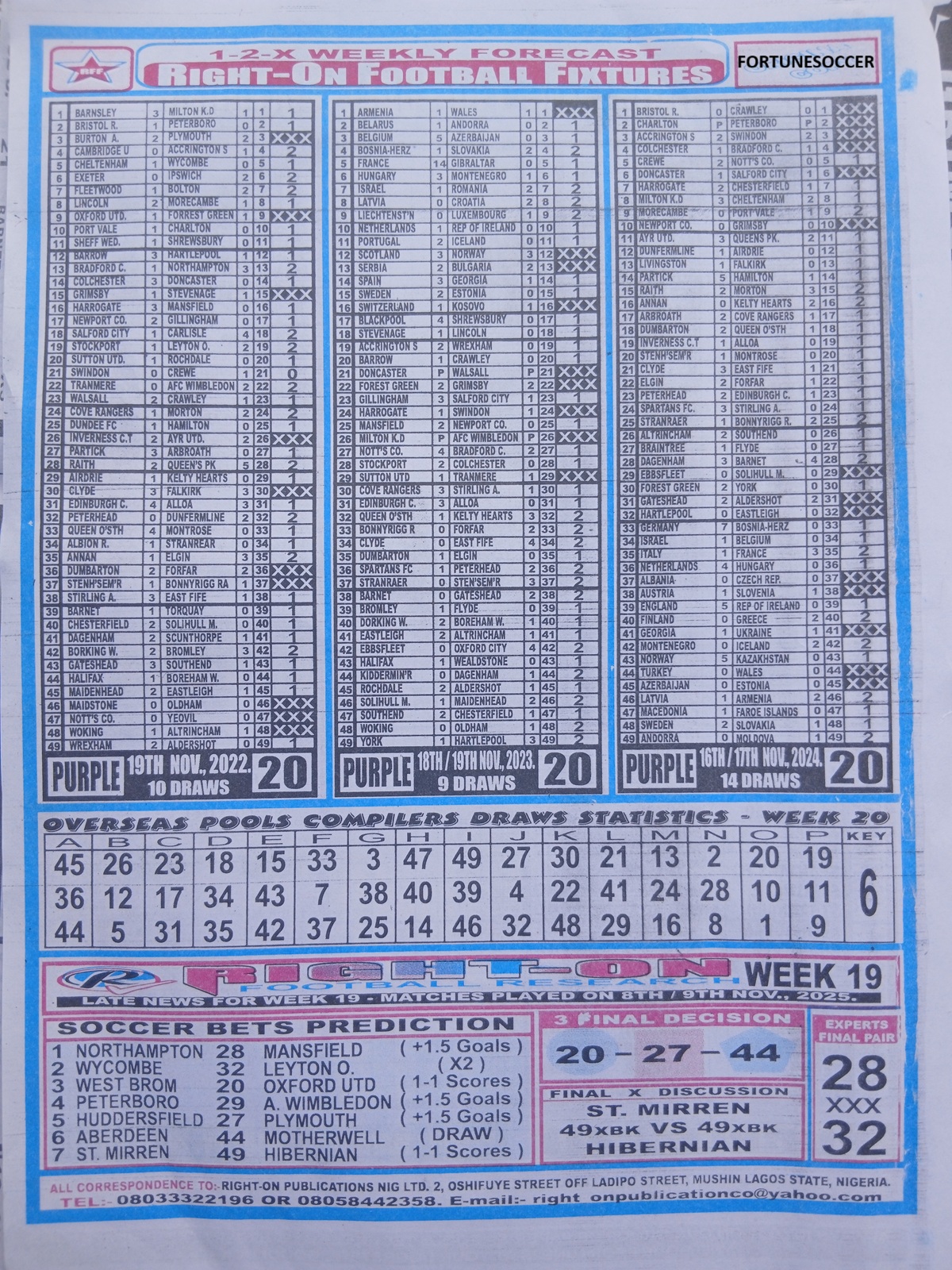 week-20-right-on-fixtures-2025-