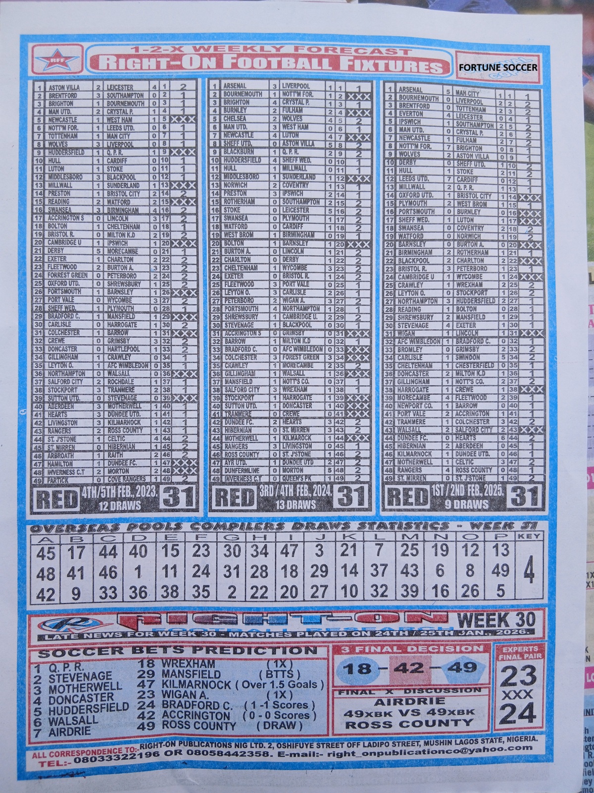 week-31-right-on-fixtures-2026