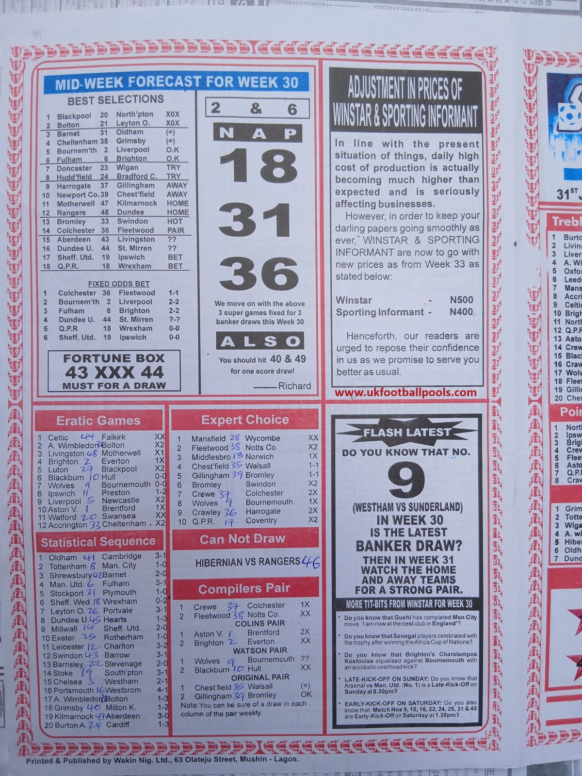 week-31-sporting-informant-2026